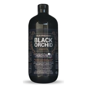SkinSystem Black Orchid Olio Prezioso 500 ml – Olio Professionale Post Depilazione e Massaggio per Pelli Sensibili