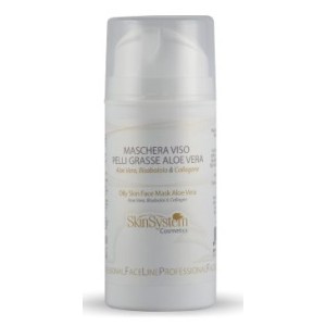 SKINSYSTEM MASCHERA VISO PELLI GRASSE ALOE VERA 100 ML
