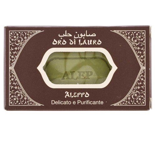 ORO DI LAURO SAPONE ALEPPO DELICATO E PURIFICANTE 125 GR I PROVENZALI