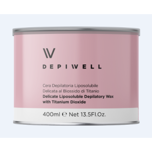 CERA DEPILATORIA LIPOSOLUBILE BIOSSIDO DI TITANIO 400 ML DEPIWELL