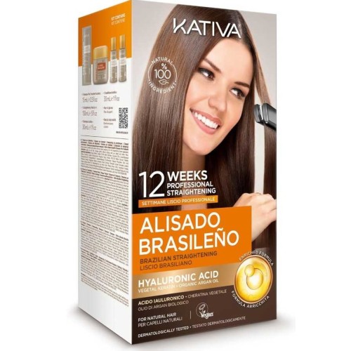 KATIVA KERATIN KIT STIRATURA BRASILIANA ACIDO IALURONICO