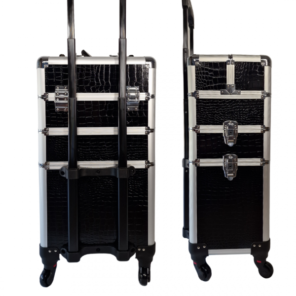 MELCAP TROLLEY PARRUCCHIERI PROFESSIONALE SCOMPONIBILE 3 IN 1 NERO