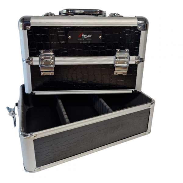 MELCAP TROLLEY PARRUCCHIERI PROFESSIONALE SCOMPONIBILE 3 IN 1 NERO