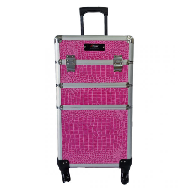 MELCAP TROLLEY PARRUCCHIERI PROFESSIONALE SCOMPONIBILE 3 IN 1 FUCSIA
