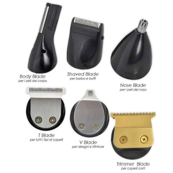 GIUBRA ZEROCUT EAGLE PLUS 6 IN 1 TOSATRICE PROFESSIONALE