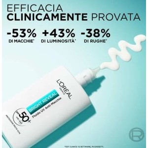 L'OREAL PARIS BRIGHT REVEAL FLUIDO UV ANTI-MACCHIE SPF 50+ - 50 ML 2