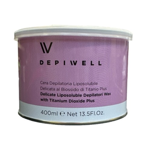 CERA DEPILATORIA LIPOSOLUBILE BIOSSIDO DI TITANIO PLUS 400 ML DEPIWELL