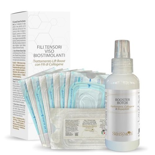 TRATTAMENTO FILI TENSORI VISO DI COLLAGENE BIOSTIMOLANTI SKIN SYSTEM