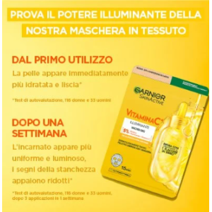 GARNIER SKIN ACTIVE MASCHERA VISO IN TESSUTO VITAMINA C 2