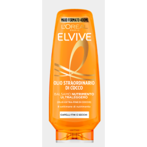 ELVIVE OLIO STRAORDINARIO DI COCCO BALSAMO NUTRIMENRO ULTARLEGGERO 400 ML