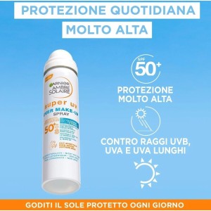GARNIER AMBRE SOLAIRE SUPER UV OVER MAKE-UP SPRAY SPF 50+ - 75 ML 2