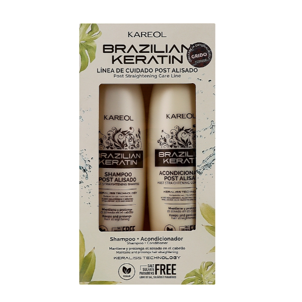 KAREOL BRAZILIAN KERATIN SHAMPOO + CONDITIONER