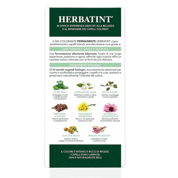 GEL COLORANTE PERMANENTE HERBATINT FF1 Rosso Henne (300 ml) 3 DOSI