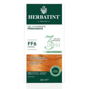 GEL COLORANTE PERMANENTE HERBATINT FF6 Orange (300 ml) 3 DOSI 2
