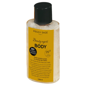 Peggy Sage Sun Activ Olio Solare Monoi de Tahiti 100 ml – Nutriente e Illuminante per Corpo e Capelli