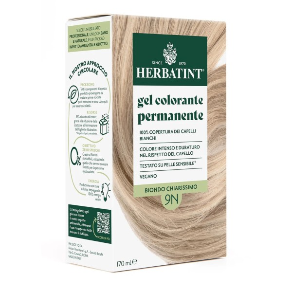 GEL COLORANTE PERMANENTE HERBATINT 9N (170 ml)