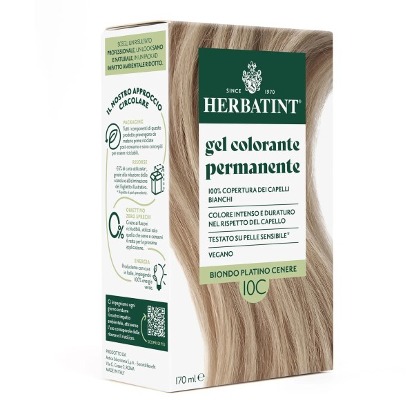 GEL COLORANTE PERMANENTE HERBATINT 10C (170 ml)