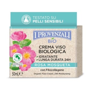 CREMA VISO IDRATANTE BIOLOGICA ROSA MOSQUETA 50 ML I PROVENZALI