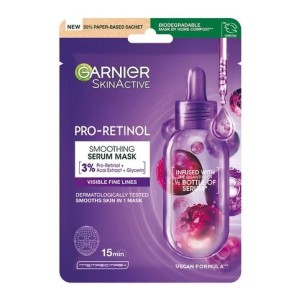 GARNIER SKIN ACTIVE PRO-RETINOL SMOOTHING SERUM MASK