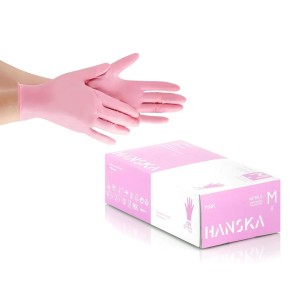 GUANTI HANSKA NITRILE M PINK