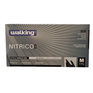 WALKING GUANTI NITRILE NITRICO SENZA POLVERE MISURA M