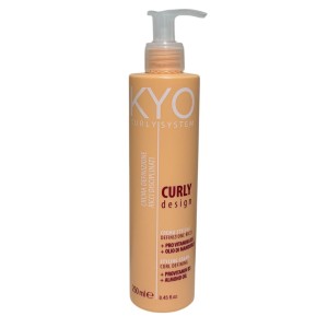 KYO Curly Design Crema Styling Ricci 250ml con Pro Vitamina B5 e Olio di Mandorle