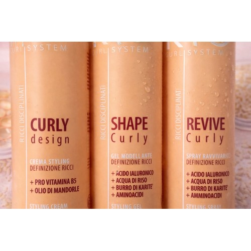 KYO Curly Design Crema Styling Ricci 250ml con Pro Vitamina B5 e Olio di Mandorle