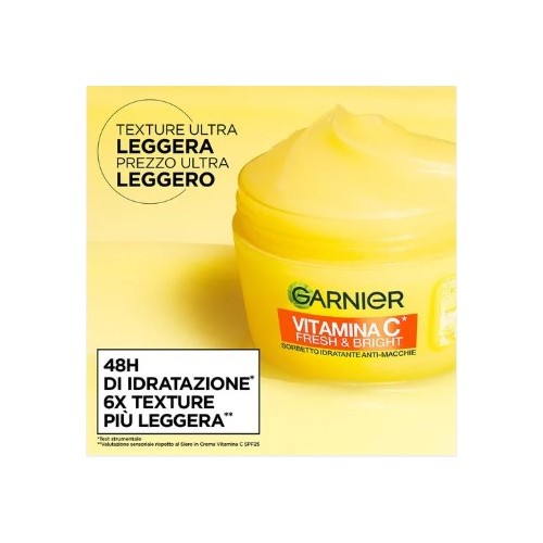Garnier Vitamina C Fresh & Bright Sorbetto Idratante Anti-Macchie 85 ml