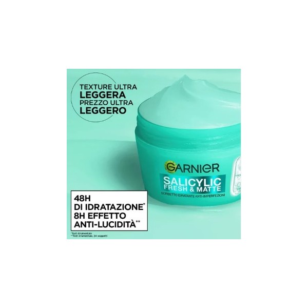 Garnier Fresh & Matte Crema Sorbetto 85ml Idratante Anti-Imperfezioni 48h