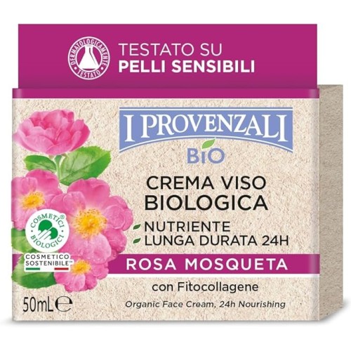CREMA VISO NUTRIENTE BIOLOGICA ROSA MOSQUETA 50 ML I PROVENZALI