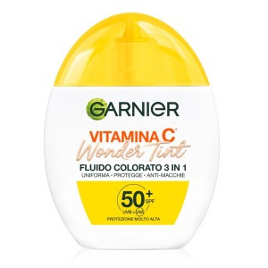 Garnier Vitamina C Wonder Tint Fluido Colorato 3 in 1 SPF 50+ colore Light 40 ml 2