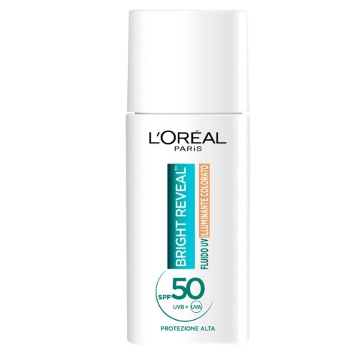 L'Oréal Paris Bright Reveal Fluido UV Illuminante SPF 50 Colorato Chiaro 50 ml