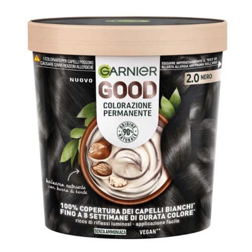 Garnier Good 2.0 Nero Colorazione Permanente Vegana Senza Ammoniaca