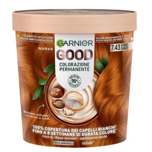 Garnier Good 7.43 Biondo Ramato Colorazione Permanente Vegana Senza Ammoniaca