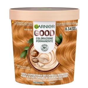 Garnier Good 8.34 Biondo Cannella Colorazione Permanente Vegana Senza Ammoniaca