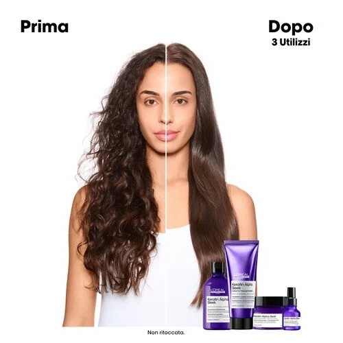 L'Oréal Professionnel Keratin Alpha Sleek Shampoo Senza Solfati Anticrespo 1500 ml