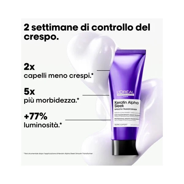 L'Oréal Professionnel Keratin Alpha Sleek Smooth Transformer Anti-Frizz 200 ml Disziplinierende Behandlung