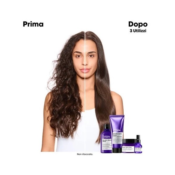 L'Oréal Professionnel Keratin Alpha Sleek Serum 50ml Siero Anticrespo Termoprotettore