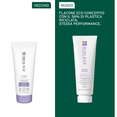 Biolage Hydra Source Conditioner 236 ml – Balsamo Idratante per Capelli Secchi