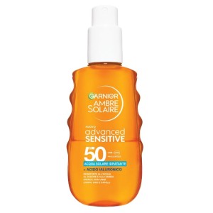 Garnier Ambre Solaire Advanced Sensitive Acqua Solare Idratante + Acido Ialuronico SPF50 150ml