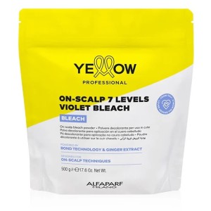 Yellow Professional On-Scalp 7 Levels Violet Bleach 500 g