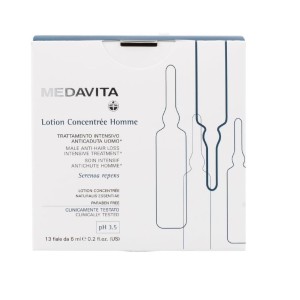MEDAVITA Lotion Concentrée Homme Anticaduta Uomo 13 Fiale x 6ml Trattamento Intensivo Professionale