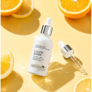 SkinSystem C-GLOW Serum Vitamina C 25% Siero Viso Illuminante Antiossidante Glass Skin 30 ml 2