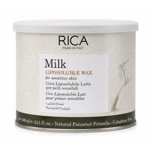 RICA Liposolubles Enthaarungswachs Milk 400 ml – Professionelles Milchwachs für empfindliche Haut