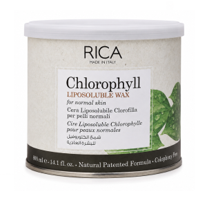 RICA Liposolubles Enthaarungswachs Chlorophyll 400 ml – Professionelles Wachs ohne Kolophonium