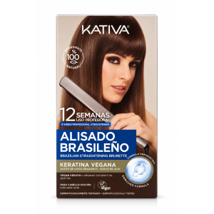 Kativa Alisado Brasileño Brunette Kit Lisciante Capelli Scuri