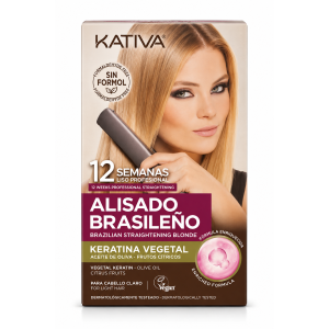 Kativa Alisado Brasileño Blonde kit lisciante per capelli biondi