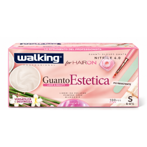 Walking Guanti Estetica in Nitrile Rosa
