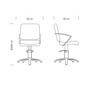 POLTRONA DA PARRUCCHIERE HAIR SQUARE BASE TONDA 2