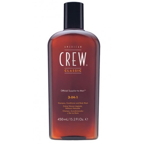 SHAMPOO, CONDITIONER AND BODY WASH 3-IN-1 250 ML AMERICAN CREW